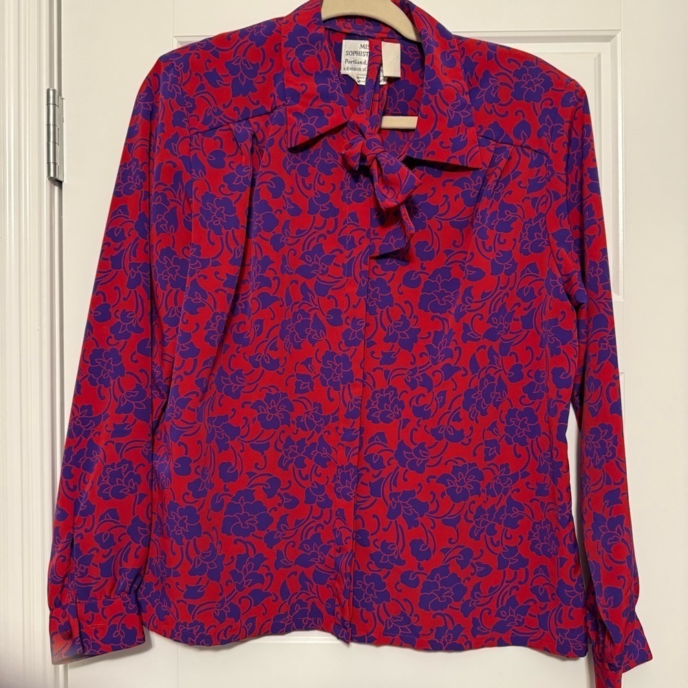 Vintage Pendleton floral Blouse